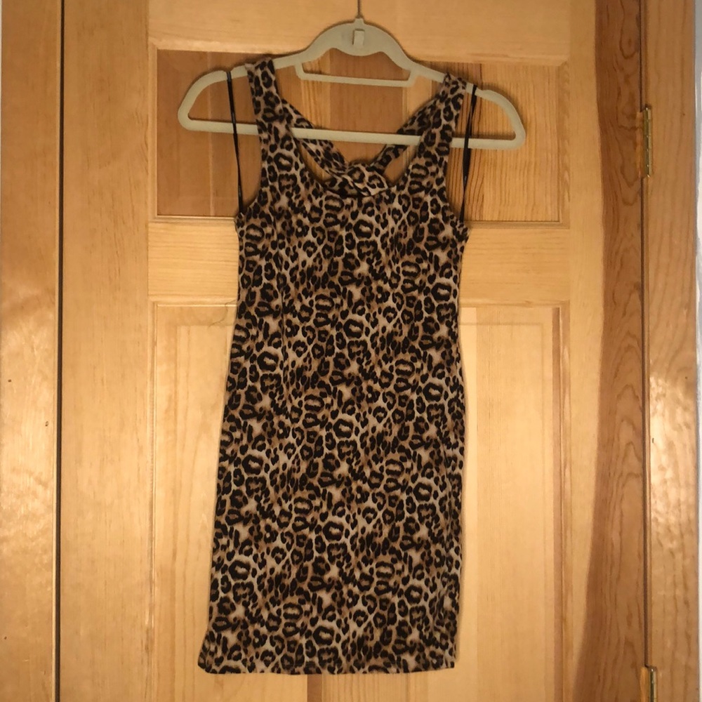 Leopard Cheetah Print Bodycon Dress